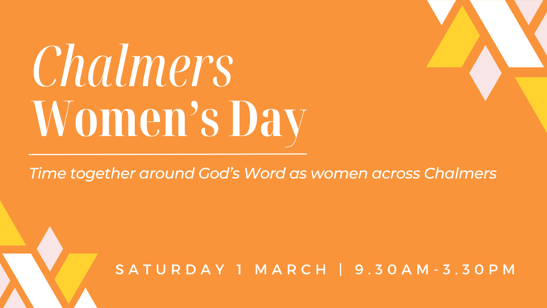 Chalmers Women’s Day - save th