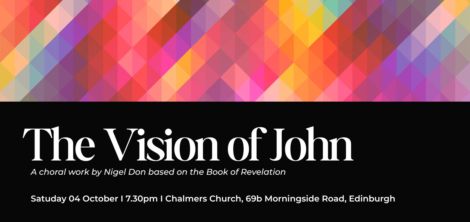 Vision of John website banner